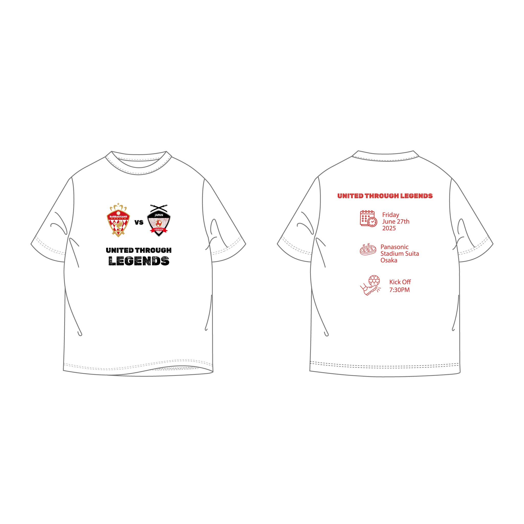 予約販売 半袖Tシャツ ホワイト – UNITED THROUGH LEGENDS SHOP
